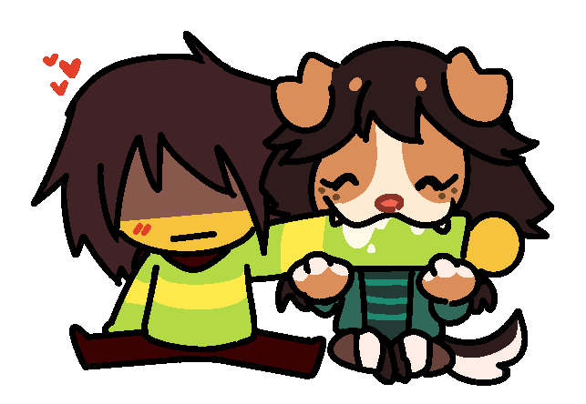 Animated GIF of me playfully biting Kris' arm while we sit together.